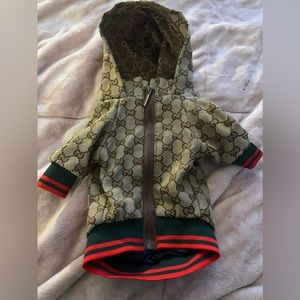 puppy gucci print dog jacket Size XS